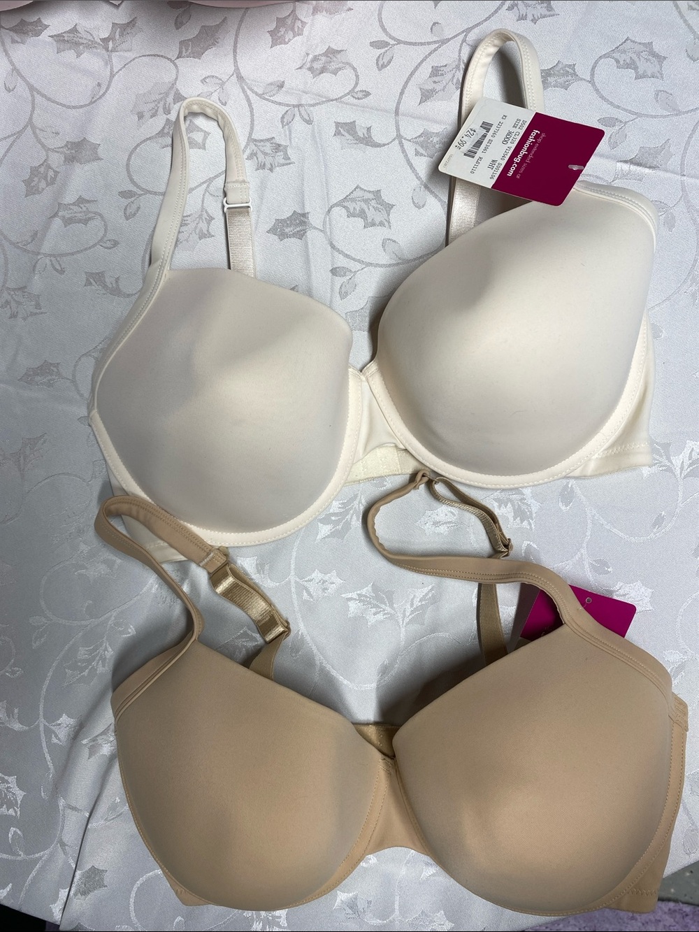 Fashion Bug Smooth T-Shirt Bras in Ivory and Nude